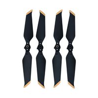 Elaco 2 Pairs 8743F New Aerodynamic Design Low-Noise Longer Endurance Time Quick-Release Propellers Blades Compatible with DJI Mavic 2 Pro/Zoom Secure and Stable Easy to Carry. (Gold)