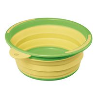 AI® Foldable Portable Basin Silicone Material Household Washbasin Large Round Basin Laundry Wash Basin Basin Foot Massage Travel 40.5 * 16.5cm (Color : Yellow)