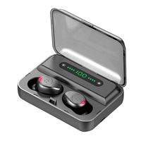 neneleo True Wireless Earbuds, Bluetooth 5.0 Noise Cancelling Headphones w/Mic Charging Case Stereo Mini in-Ear Earphones (#3, Black)