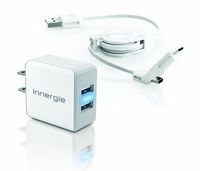 Innergie mMini Combo 15 Watt AC with Dual USB Wall Charging Kit (ADP-15AD AA)