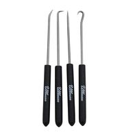 Ullman Devices CHP4 Hook and Pick Set with Textured Cushion Grip Handles, 6-7/8", 4-Piece