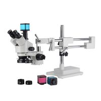 HAYEAR HD 14MP 1080P 60FPS HDMI Industry Microscope Camera 3.5X-90X! Simul-Focal Microscope Double Boom Stand Trinocular Stereo Zoom
