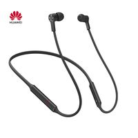 Huawei Wireless Earphones, FreeLace Sport Earphone Bluetooth Wireless Headset Memory Cable Metal Cavity IPX5 Fast Charging,Sold by Rolling Tek(Black)