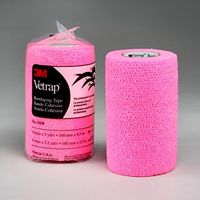Vetrap 3M HOT PINK Adhesive Bandage PACK OF TWO