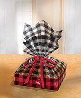 Cozy Christmas Large Treat Trays with Cello Bags, 2 Ct.