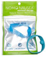 NoMo Nausea Instant Relief Large Blue Aromatherapy Anti-Nausea Bands with Acupressure