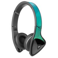 MightySkins Protective Vinyl Skin Decal Compatible with Monster DNA Headphones wrap Cover Sticker Skins Blue Green Polygon