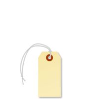 SmartSign Manila Shipping Tags with Elastic Attached, Size #2 | 13pt Cardstock Tag, 3 1/4" x 1 5/8", Pack of 250