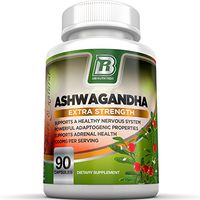 BRI Nutrition Ashwagandha - Premium Stress & Anxiety Relief w/Energy Boost & Calm, Vegetable Cellulose Capsules (90 Count)