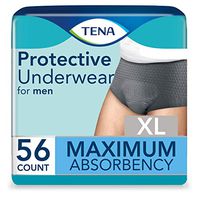 Tena Proskin Maximum Absorbency Incontinence Underwear for Men, XLarge, 56 Count