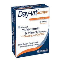 Health Aid Day-vit ACTIVE (MVM with Ginseng & CoQ10) - Blister Pack 30 Tablets