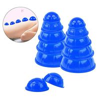 ULTNICE 12pcs Chinese Massage Therapy Cups Silicone Cupping Medical Vacuum Massage Tools