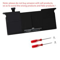 GWY-TECH New Laptop Battery for MacBook Air 11 inch A1375 A1370 [Late 2010 Version] 661-5736 020-6920-A 020-6920-B 020-6920-01 MC505 MC505LL/A MC506 MC506LLA MC506LL/A MC507LL/A [7.3V 35Wh]