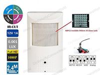 DSC 2.4MP 1080p Full HD 4-in-1 (AHD, HD-TVI, HD-CVI, 960H) CCTV Security Surveillance HD 48 IR LED Night Vision Motion Detector PIR Camera