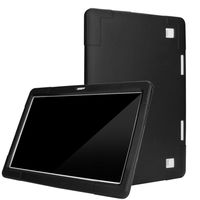 Exteren Tablet folio case, Business School Travel Carrying Portfolio Case Protective Cover Folio with Built-in Stand for 10 10.1 Inch Tablets (black)