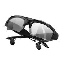 Bluetooth Headset Sunglasses Polarized Headphones with Stereo Handsfree Music Wireless Earbuds Sun Glasses for iPhone Samsung Galaxy HTC LG All Smart Phones PC Tablets (black)