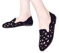 Lady Office Flat Shoes Sandals Women Non-Slip Summer Breathable Comfort Casual Slip On Shoes by Gyouanime Black