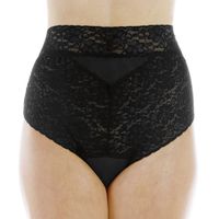 3-Pack Women's Black Lovely Lace Regular Absorbency Incontinence Panties Medium (Fits Hip 38-40")
