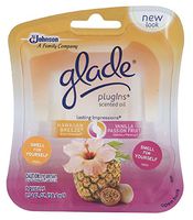 Glade Plug in Scented Oil Lasting Impressions Refill, Hawaii Breeze and Vanilla Passion Fruit, 1.42-Ounce Boxes (Pack of 6)