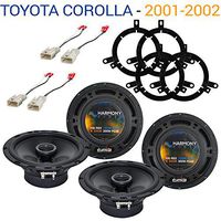 Compatible with Toyota Corolla 2001-2002 Factory Speaker Upgrade Harmony (2) R65 Package New