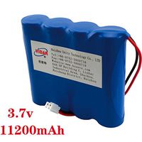 Rechargeable Lithium Ion Battery Pack - VIDAR 3.7V 11200mAh High Capacity Li-ion Battery Pack with JST PH2.54/2P Plug-in(Customizable) for Electronics,Toys,Lighting,Equipment