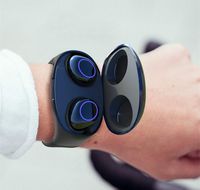 Wireless Earbuds Bracelet Bluetooth Headset, Waterproof Portable Mini Watch Shape Bluetooth Earphones, True Wireless Bluetooth 5.0 Earbuds, Magnetic Charging Invisible Wireless Earbuds