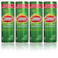 Comet Cleaner with Bleach Powder 25-Ounces | Scratch-Free | (Value Pack of 4-Units)