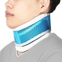 REAQER Neck Collar Cervical Traction Device Adjustable Height Neck Support Brace to Relieves Pain and Pressure in Spine(Blue)
