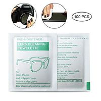 Pawaca Lens Cleaning Wipes 100 Pack,Pre-moistened Screen Wipes for Glasses,Disposable Travel Cleaner Wipes for Electronics,Eyeglasses,Camera,iPad,iPhone,Tablets,Phone,Monitors - Individually Wrapped
