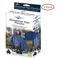 Wheelchair Rain Poncho Navy - Size -One Size - Pack of 2