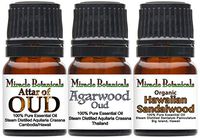 Miracle Botanicals Exotic Rare Wood Sampler Essential Oil Set - 100% Pure Therapeutic Grade - (3)2.5ml