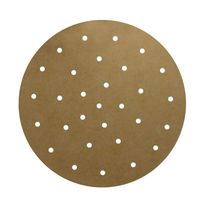 Unbleached Air Fryer liner, Set of 100, 9 Inch Unbleached Perforated Parchment Paper/Bamboo Steamer Liner/Round Parchment Paper for Air Fryer, Steaming Basket and More (6/7/8/10 Inch Available)