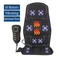 Sotion Vibrating Back Massager for Car Seat Massager, Chair Massager with Heat for Relieve Stress and Fatigue for Back, Shoulder and Thighs