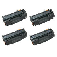 Amsahr Compatible Toner Cartridge Replacement for HP CE505A (Black, 4-Pack)