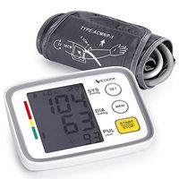 Upper Arm Electronic Blood Pressure Monitor with Cuff, Sawpy Blood Pressure Machine, fits Standard and Large Arm, Batteries not Included-FDA Approved