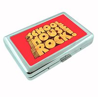 School House Rock Retro Metal Silver Cigarette Case Holder Wallet RFID-blocking