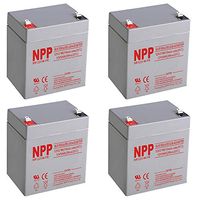 NPPower 12V 21W Sealed Lead Acid 12V 5Ah Battery F2 Style Terminals / （4pcs）