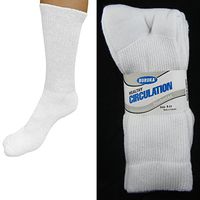 12 Pairs Diabetic Crew Circulation Socks Health Cushioned Support Mens Sz 9-11