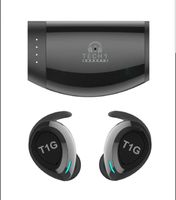 Tech 1 Gadgets TWS True Wireless 5.0 Bluetooth IPX7 Waterproof HD Sound Earbuds. (Black)