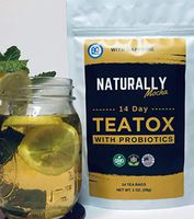 14 Day Tea Detox For Weight Loss With Caffeine and Probiotics