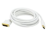 Monoprice 15ft 28AWG DisplayPort to DVI Cable - White