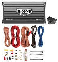 BOSS AUDIO AR1600.4 1600W 4 Channel Car Amplifier AR16004+Remote+8 Ga Amp Kit
