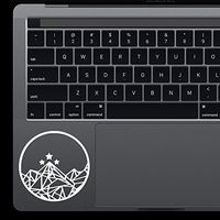 A Court of Thorns and Roses Macbook Laptop Die-cut Vinyl Decal Sticker Trackpad (White)