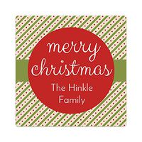 Personalized Merry Stickers - Set of 20 Holiday Labels (GT39)