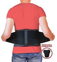 AidBrace Back Brace for Lower Back Pain Relief for Men & Women - Comfortable Belt Support for Herniated Disc, Sciatica, and Scoliosis with Removable Lumbar Pad Extra Large Size (2XL / 3XL)
