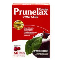 Prunelax Ciruelax Natural Laxative Regular Mini Tablets, 60 Ea