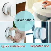 YJYdada Bath Safety Handle Suction Cup Handrail Grab Bathroom Grip Tub Shower Bar Rail Portable Handles