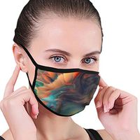 Premium Face Cover Adjustable Elastic Band Anti-Dust Mouth-Muffle for Dust Climbing, Boys Girls Adults - Anti Pet Hair Allergy (Trippy Colorful Wave Painting Mouth Cover)
