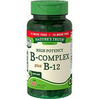 Vitamin B Complex | Plus B12 | 165 Tablets | Vegetarian, Non-GMO & Gluten Free | by Nature's Truth