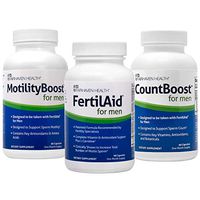 FertilAid for Men, MotilityBoost, Countboost Bundle ( 1 Month Supply)